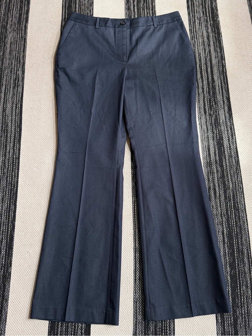 Talbots Women's Raleigh Fit Dark Navy Boot-Cut Dress Pants Size 12 New